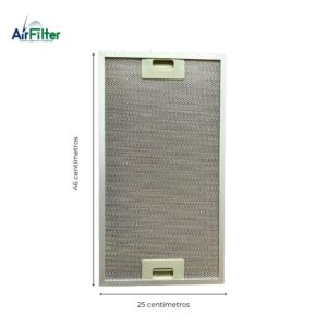 Filtro De Aluminio Para Campanas Extractoras Challenger 46 x 25 Centímetros